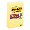 Post-it Super Sticky Notes, 4x6 in, 5 Pads, 2x the Sticking Power, Canary Yellow, Recyclable 19 71OnNpXqoNL