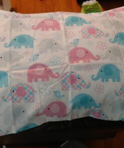 Little Sleepy Head Toddler Pillowcase 13 x 18-100% Cotton & Hypoallergenic (Elephant) Elephants 13 x 18 Inch 35 71OntsJzBDL