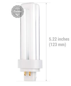 KOR (Pack of 4) 13 Watt Double Tube - G24Q-1 (4 Pin) Base - 5000K Bright White - CFL Light Bulb. 13w - 5000k (Bright White) 12 71Ony3b5DSL