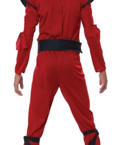 Boys Red Stealth Ninja Costume Small (6-8) 14 71Op8rEeSRL