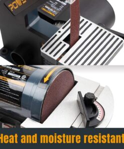 POWERTEC 1 x 30 Inch Sanding Belts, 240 Grit Aluminum Oxide Belt Sander Sanding Belt for WEN 6515T/ Bucktool Belt and Disc Sander, Woodworking, Metal Polishing, Knife Sharpening, 10PK (111350) 1''x30'', 240 Grit 11 71OpV4QxrIL