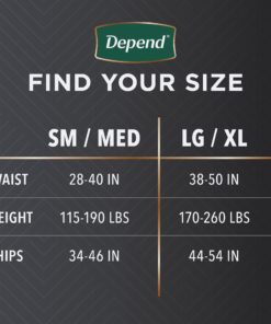 Depend Real Fit Incontinence Underwear for Men, Disposable, Maximum Absorbency, Large/Extra-Large, Grey, 52 Count (2 Packs of 52), Packaging May Vary 15 71Opahz2TuL