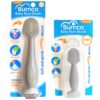 Bumco 2-PACK Diaper Cream Spatula - FULL-SIZE + MINI Baby Bum Brush with TRAVEL CASE - Diaper Cream Applicator for Baby - Baby Necessities - Suitable for Aquaphor, Desitin - Gray Full + Mini Bundle Gray + Gray 15 71OpqyumqEL