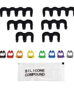 A-Team Performance Red Silicone Spark Plug Wires Set 90 Degree Black Boot for HEI Distributor Ignition Coil Accessories Compatible With Mopar Chrysler Dodge 318 360 8.0mm 18 71Oq1R MulL