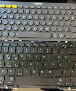 Logitech K380 Pebble Multi-Device Bluetooth Keyboard – Windows, Mac, Chrome OS, Android, iPad, iPhone, Apple TV Compatible – with Flow Cross-Computer Control and Easy-Switch up to 3 Devices –Dark Grey Dark Grey 52 71OqDczxYQL