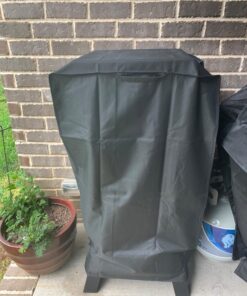 Unicook 40 Inch Smoker Cover for Masterbuilt, Electric Smoker Cover Heavy Duty Waterproof, Square Vertical Smoker Grill Cover Fade and UV Resistant, 23" W x 17" D x 39" H, Black 23”W x 17”D x 39”H 51 71Oqb0FrRyL