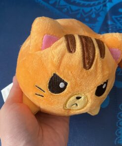 TeeTurtle - The Original Reversible Cat Plushie - Orange Tabby - Cute Sensory Fidget Stuffed Animals That Show Your Mood Happy + Angry Orange Tabby 20 71Oqtz7tRIL