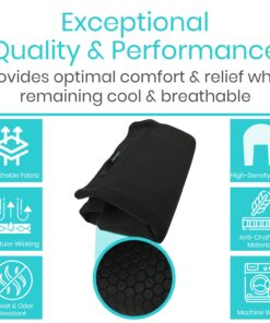 Vive Walker Handle Cushions - Padded Hand Covers - Soft Cushion Padding Medical for Folding Rolling Wheelchair, Rollator Handle, Senior, Elderly Grippers - Crutch Handle Pad Grips - Mobility Aid Black 27 71OrHaqwBDL