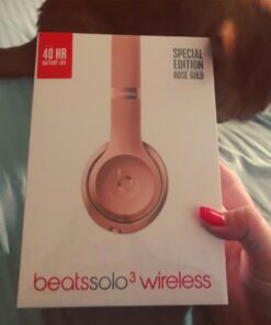 Beats Solo3 Wireless On-Ear Headphones - Apple W1 Headphone Chip, Class 1 Bluetooth, 40 Hours of Listening Time - Rose Gold (Previous Model) 37 71OrV6CavsL