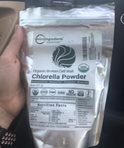 Micro Ingredients Organic Chlorella Powder, 10 Ounce, Broken Cell Wall, Rich in Vegan Proteins & Vitamins, Raw, Bulk Premium Chlorella Supplement, Vegan Friendly, Non-Irradiation 10 Ounce (Pack of 1) 31 71OrnaLcOnL