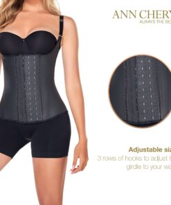 Ann Chery Corset Waist Trainer for Women’s Weight Loss - Colombian Waist Cincher With Straps - 3 Hook Semi Vest Body Shaper X-Small Black 7 71Osfo7Y6XL