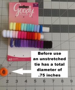 Goody Kids Ouchless Tiny Terry Ponytailers , Assorted Colors - Pain-Free Hair Accessories for Women, Girls, Babies and Teens - Perfect for Long Lasting Braids, Ponytails and More, 42 Count (Pack of 1) 25 71Osij758fL