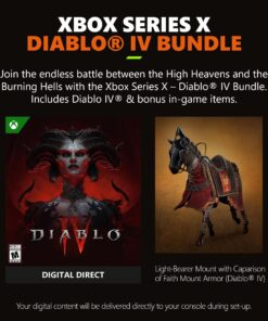 Microsoft Xbox Series X Diablo IV Bundle - Includes Xbox Wireless Controller - Up to 120 frames per second - 16GB RAM 1TB SSD - Experience True 4K Gaming - Comes with Digital Copy for Diablo IV Xbox Series X - Diablo IV Bundle Console Only 16 71Ot rFnJiL