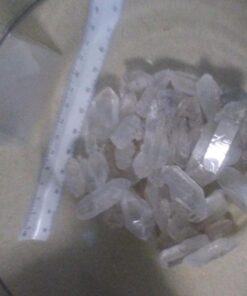 JIC Gem 1 Lb Natural Clear Quartz Crystals Points Bulk Stones and Crystals High Energy Raw White Quartz Crystals Healing Rough Stones Natural Quartz Cluster with Box 1LB 69 71Otl8zj1KL