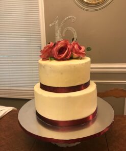 Ella Celebration 16 Cake Topper 16th Birthday Sweet 16 Party Supplies Decoration Ideas Silver Rhinestone Number (Silver) 29 71OuOVtsDcL