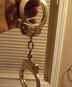 VIPERTEK Double Lock Steel Police Edition Professional Grade Handcuffs (Silver) 37 71OuOgt5wML