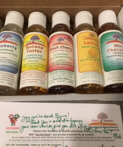 FLAVOR ESSENCE CUSTOM 5 PACK CASE -UNSWEETENED NATURAL FLAVORS ~Any Combination of Flavors You Want. 12 71OuQHelSFL