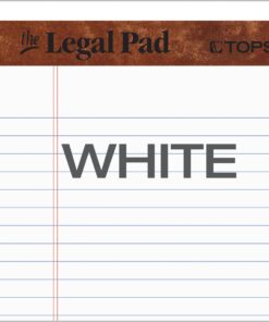 TOPS 5 x 8 Legal Pads, 12 Pack, The Legal Pad Brand, Narrow Ruled, White Paper, 50 Sheets Per Writing Pad, Made in the USA (7500) 15 71Ougp HnwL