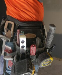 McGuire-Nicholas 526-CC Brown Professional Electrician'S Pouch, oil tanned leather 34 71OwMz0X8GL