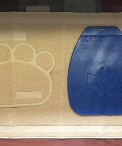 Van Ness Pets Trackless Cat Litter Mat Traps Litter from Box, Waterproof, White 11 71OwhfXM3KL