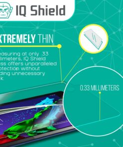 IQShield Glass Screen Protector Compatible with Samsung Galaxy Note 5 Clear Tempered Ballistic Glass HD and Transparent Shatter-Proof Shield, 99% Touch Accuracy 10 71Owr n9RhL
