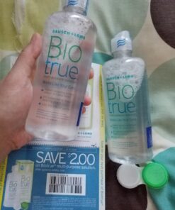 Biotrue Contact Lens Solution, Multi-Purpose Solution for Soft Contact Lenses, Lens Case Included, 10 FL OZ (Pack of 2) 10 Ounce (2 Pack) 32 71Oxi NMkrL