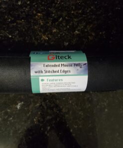 XXL Large Mouse Pad, GLTECK Extended Mousepad, 36"x12" Non-Slip Rubber Big Mouse Pad XXL Large Mouse Pad, Stitched Edges with Carrying Bag XXL Black Edge XX-Large 32 71Oxz5Gc2vL