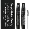 3D Lash Fiber Mascara DARK BROWN - Water Resistant, Lengthening Tubing Mascara for Volume - Gel & Dry Fibers - Non Toxic, Hypoallergenic by Simply Naked Beauty 36 71Oyf Jk1WL