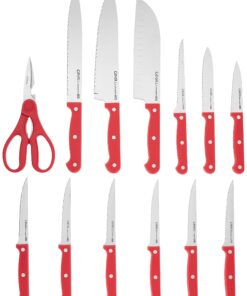 Alternative view of Ginsu GES-RD-DS-014-4 Essentials, 14 Piece, Red Handwash Only Set