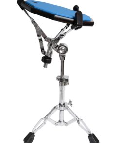 Tromme Drum Practice Pad and Carrying Case , 12 Inch Silicone with Wooden Base and Real Drum Feel ,Sticks and Stand Not Included (Blue) 12 71Oz88CcglL