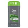 DOVE MEN + CARE Extra Fresh Men's Antiperspirant Deodorant Stick Fresh Twin pack With 72-hour sweat & odor protection with 1/4 Moisturizing Cream & Long-lasting Citrus Scent 2.7 Ounce (Pack of 2) 2.7 Ounce (Pack of 2) 18 71OzHiipWVL