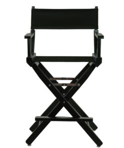 Casual Home 24" Director's Chair Black Frame-with Black Canvas, Counter Height Black Frame - Solid Wood 24 71OzpPpqDLL