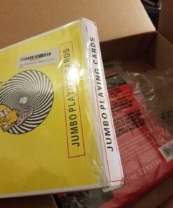 Super Z Outlet Giant Jumbo Deck of Big Playing Cards Fun Full Poker Game Set - Measures 8-1/4" x 11-3/4" 30 71P FZbMSYL