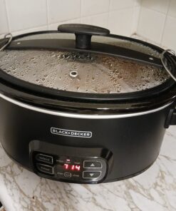 BLACK+DECKER 7-Quart Digital Slow Cooker with Chalkboard Surface, Slate, SCD4007 42 71P NU8BZdL