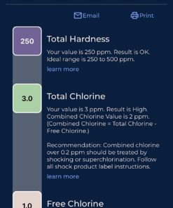 AquaChek Select Connect 7-Way Pool and Spa Test Strips Complete Kit - Pool Test Strips for pH, Total Chlorine, Free Chlorine, Bromine, Alkalinity, Total Hardness, and Cyanuric Acid - (50 Strips) 1-Pack 19 71P hNwFxZL