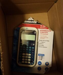 Texas Instruments TI-34 MultiView Scientific Calculator Blue, White Single Pack 36 71P05mo03vL
