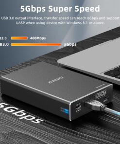 MAIWO Dual Bay External Hard Drive RAID Enclosure for 2.5 inch SATA I/II/III HDD SSD, RAID 0/1/LARGE/PM, USB 3.0 6Gbps Bandwidth Support UASP 12TB Capacity 51 71P0Vq8FdfL