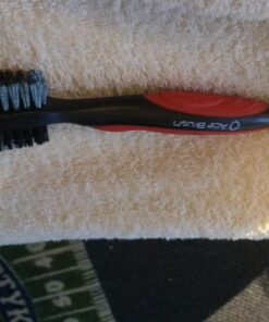 Ace Golf Brush and Club Groove Cleaner, 2 Ft Retractable Zip-line Aluminum Carabiner, Bonus Brush Cover, Lightweight, Stylish, Ergonomic Design, Premium Tour Grade, Easily Attaches to Golf Bag Red 16 71P1TAsT7 L