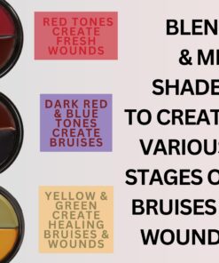 Mehron Makeup ProColoRing Bruise 5 Color Wheel for Special Effects & Movies | Bruise Makeup Kit | SFX Paint | Halloween Special Effects Makeup 21 71P1Ul64fAL