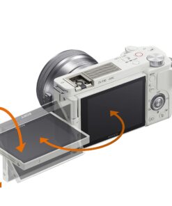Sony Alpha ZV-E10 - APS-C Interchangeable Lens Mirrorless Vlog Camera Kit - White w/16-50mm Base 30 71P22psc6JL