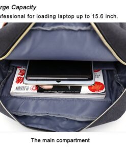 Unisex Professional Slim Business Laptop Backpack, Feskin Fashion Casual Durable Travel Rucksack Daypack (Waterproof Dustproof) with Tear Resistant Design for Macbook, Tablet - Dark Grey 22 71P2PL7zLzL