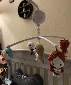 26inch White Baby Crib Mobile Music Box Bed Bell Toy Holder Arm Bracket Nut Screw Music Box Holder Set Parts for Baby Bed Perambulator (Without Dolls) 21 71P2QqSfa L