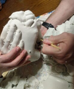 Luna Bean Huge Oversize XL Family Hand Casting Kit – Family Size Hand Molding Kit – Casts 6 Hands Comfortably Adults & Kids, Gifts for Family with Kids - Thanksgiving Gifts Family XL 52 71P2eDiAQnL