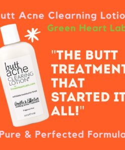 Green Heart Labs Butt Acne Clearing Lotion - Vegan & Cruelty-Free Treatment for Body, Back, Bum & Thigh - Clear Pimples, Bumps, Blackheads 4 Fl Oz (Pack of 1) 21 71P2kXm9M9L 1