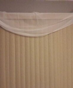 Elegant Comfort Lightweight Sheer Voile Window Scarf Valance - 216 Inch Long - 1 panel Long Sheer Curtain for Living Room, Event Decor, Bedroom, (1 Piece) 55" X 216'' Long, White 32 71P2wyqG3BL