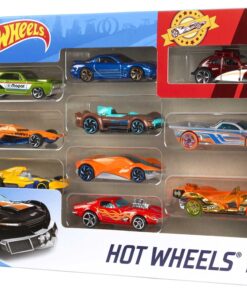 Hot Wheels Set of 10 1:64 Scale Toy Trucks and Cars for Kids and Collectors, Styles May Vary (Amazon Exclusive) 10-Pack 28 71P3c42X5ML