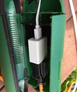 Hot Headz H-EXT-302 Outdoor Extension Safety Seal Resistant Cord Cover for Holiday Lights Water Fountains, Pool Pumps, Air Conditioners, Etc, Single, Green 46 71P4JLvbaXL