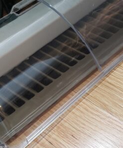 Frost King Unbreakable Heat and Air Deflector, Clear Plastic, 2 3/4” Tall, Width Adjustable 10” to 14” Unbreakable, expands 10" to 14" 33 71P50f4NGgL