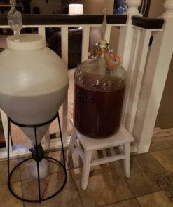 FASTFERMENT - FFT FastFerment Conical Fermenter 7.9 Gallon HomeBrew Kit BPA Free Food grade Primary Carboy Fermenter: Beer Brewing, Wine Fermentation or a Hard Cider brewing kit. Wall mount included 26 71P5DG vY5L