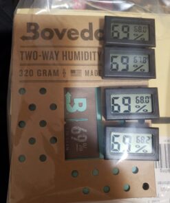 4-Pack Mini Digital Temperature Humidity Meters Gauge Indoor Thermometer Hygrometer LCD Display Fahrenheit (℉) for Reptile Tank,Jars,Guitar Case,Greenhouse, Garden, Cellar, Fridge, Closet 24 71P5S9QHUL